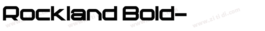 Rockland Bold字体转换 Rockland Bold字体转换
